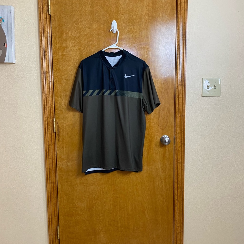 Nike MM Fly Framing Block Men's Slim Fit Golf Polo Shirt Size XL 885710-325